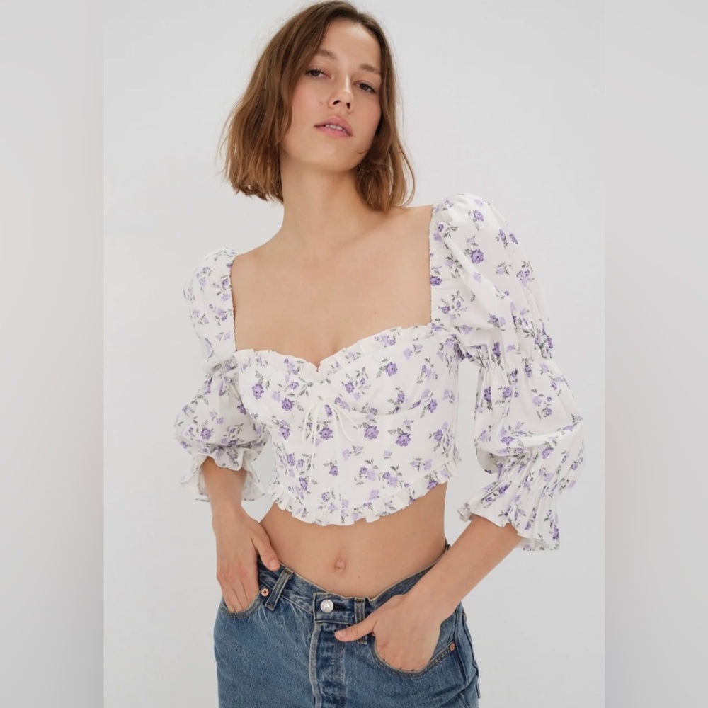 Floral crop top